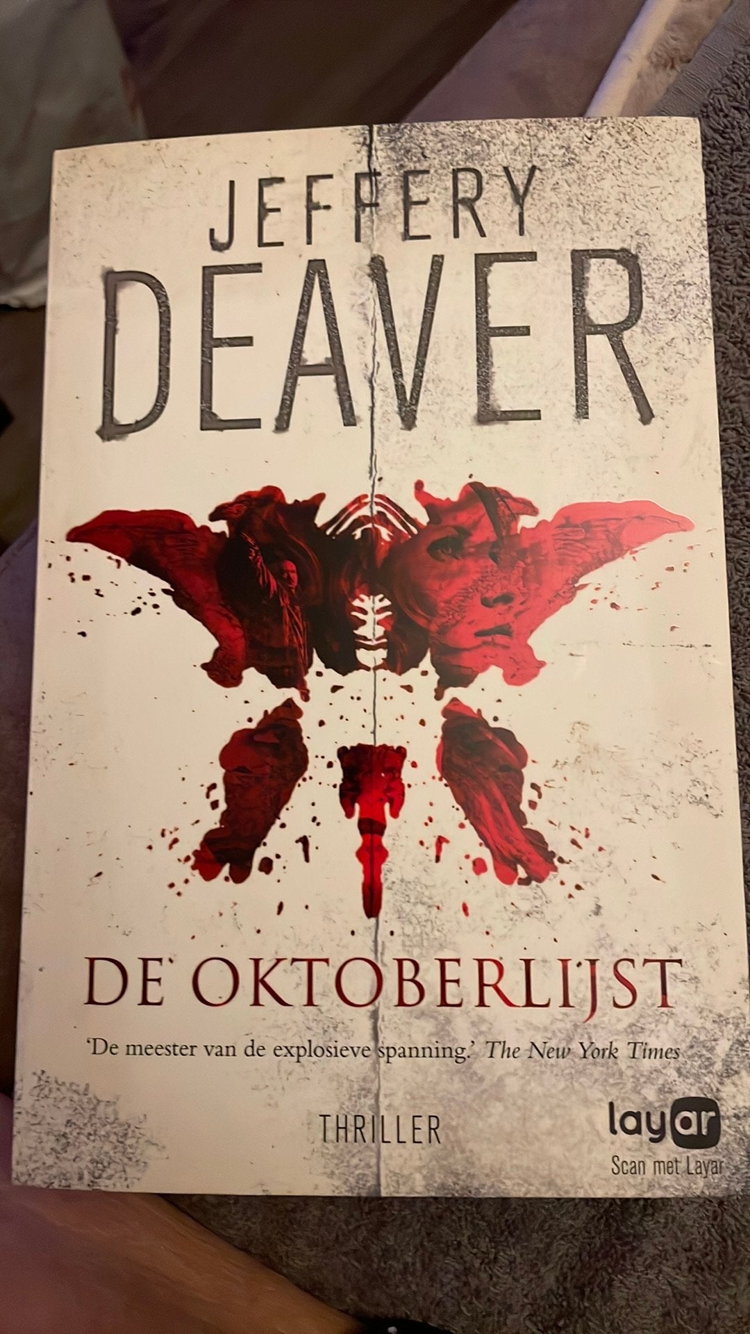 Jeffery Deaver - De oktoberlijst, Ophalen of Verzenden, Zo goed als nieuw, Jeffery Deaver