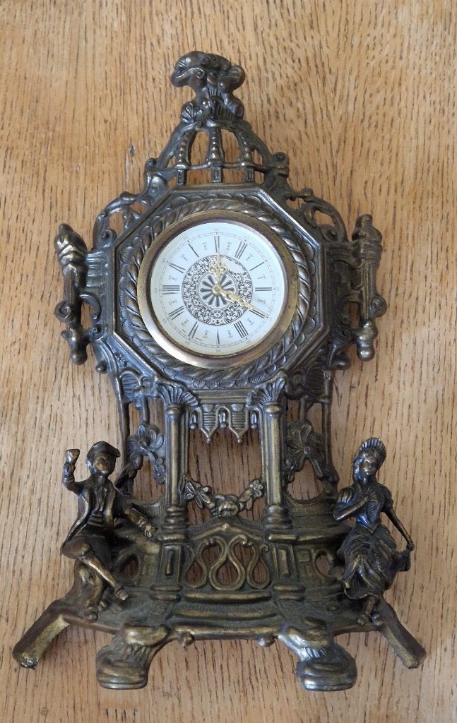 Vintage tafel/schouw klok, Ophalen of Verzenden
