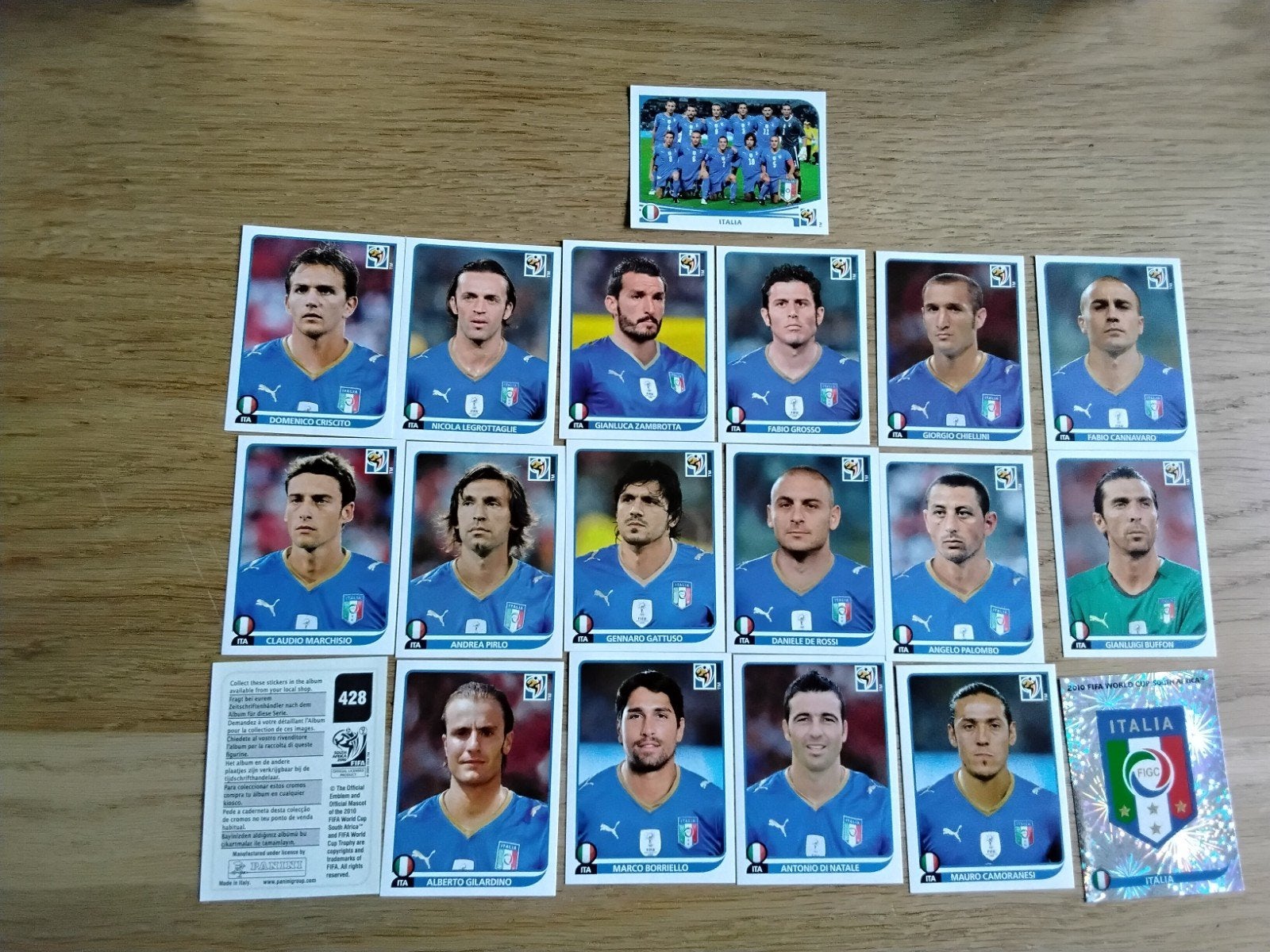 Compleet setje Panini stickers  WK 2010 Italië, Ophalen of Verzenden, Zo goed als nieuw, Poster, Plaatje of Sticker