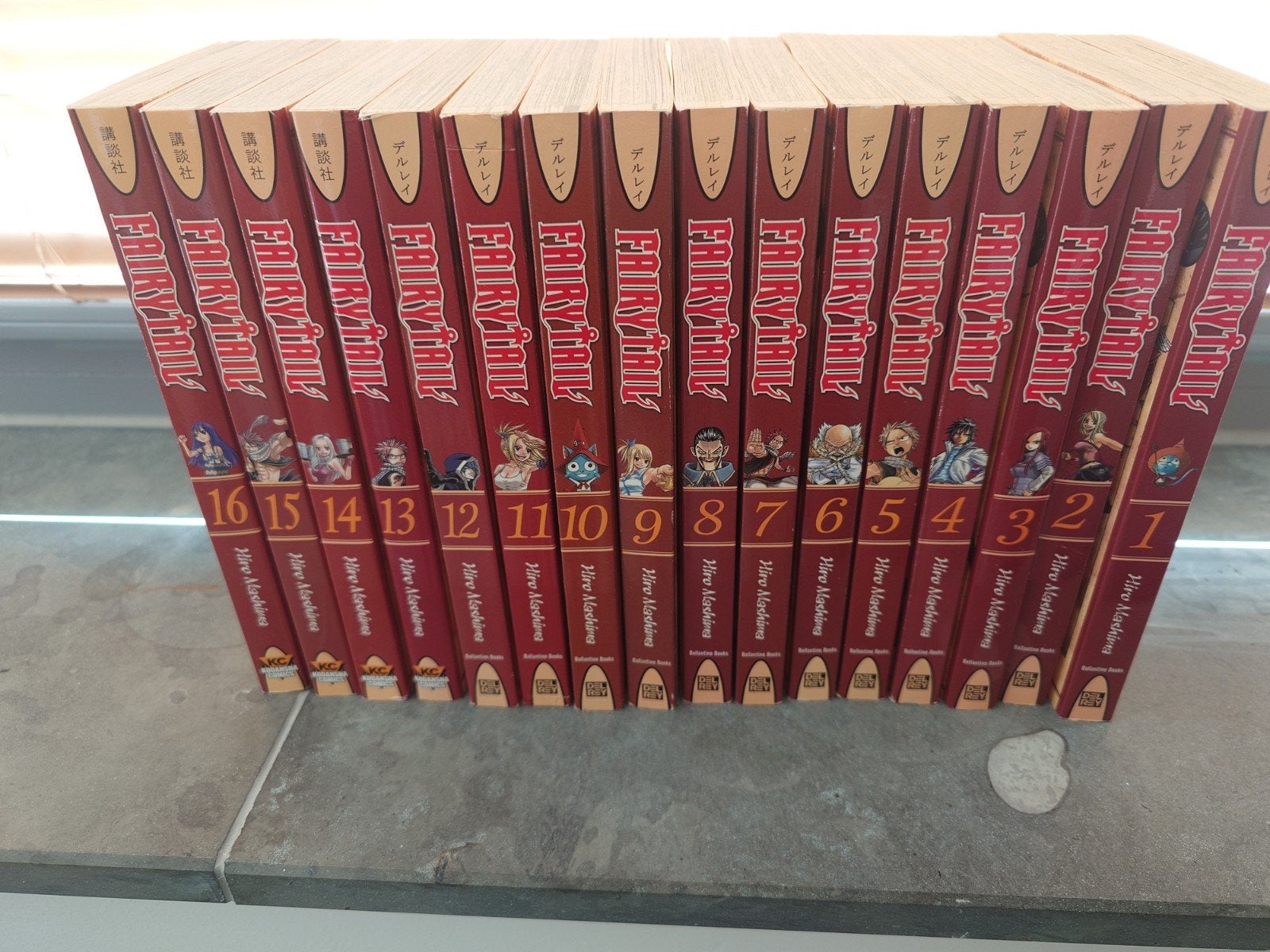 Fairy Tail Manga Deel 1-16 (Engels), Meerdere stripboeken, Ophalen, Zo goed als nieuw, Hiro Mashima