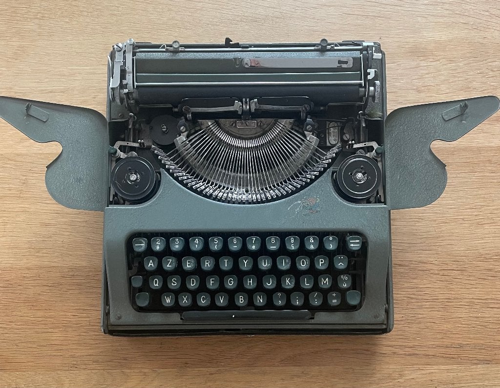 Rooy ultraportable typewriter 1956, Diversen, Typemachines, Ophalen of Verzenden, Gebruikt