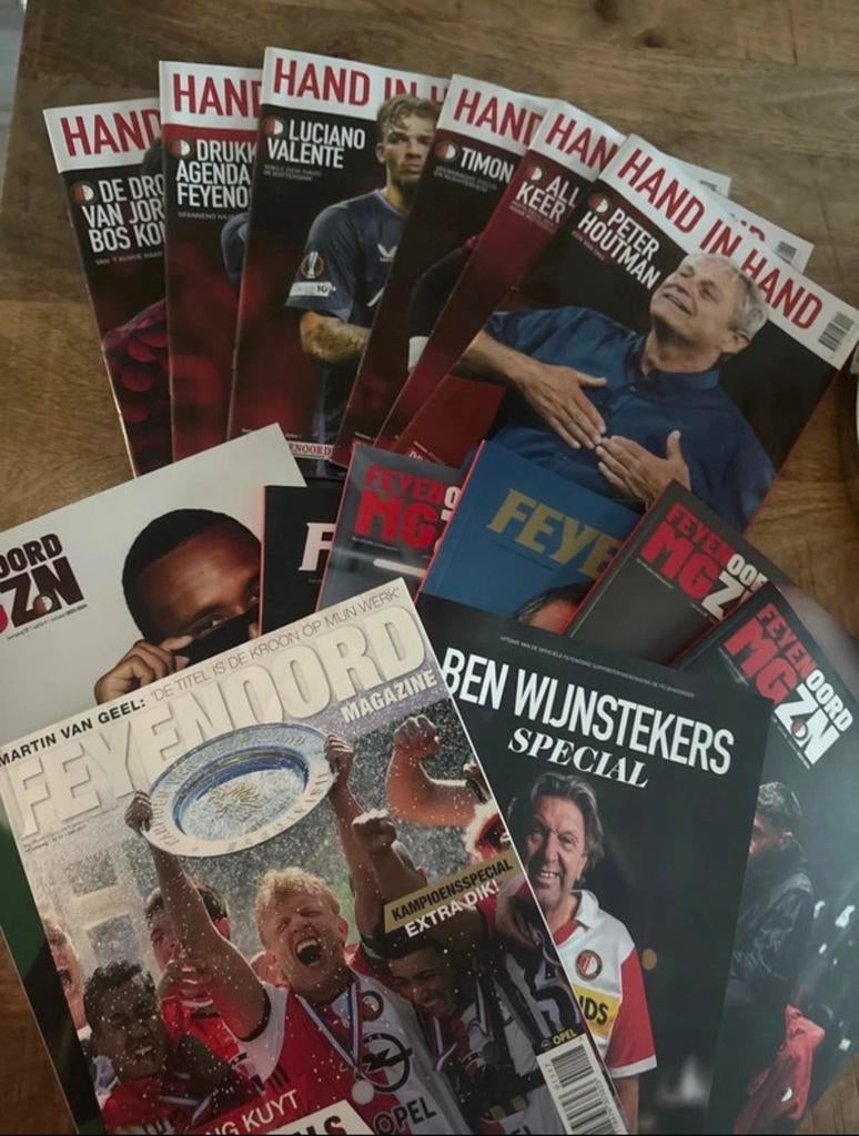 Feyenoord Magazine & Hand in Hand - Diverse Uitgaven, Ophalen of Verzenden, Gelezen, Sport en Vrije tijd