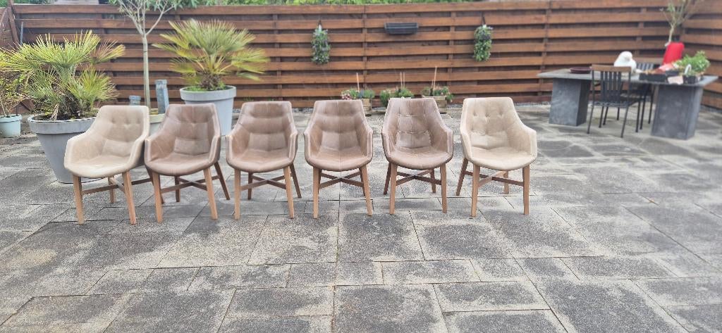 Neba eetkamer stoel., Huis en Inrichting, Stoelen, Ophalen, Gebruikt, Bruin, Neba