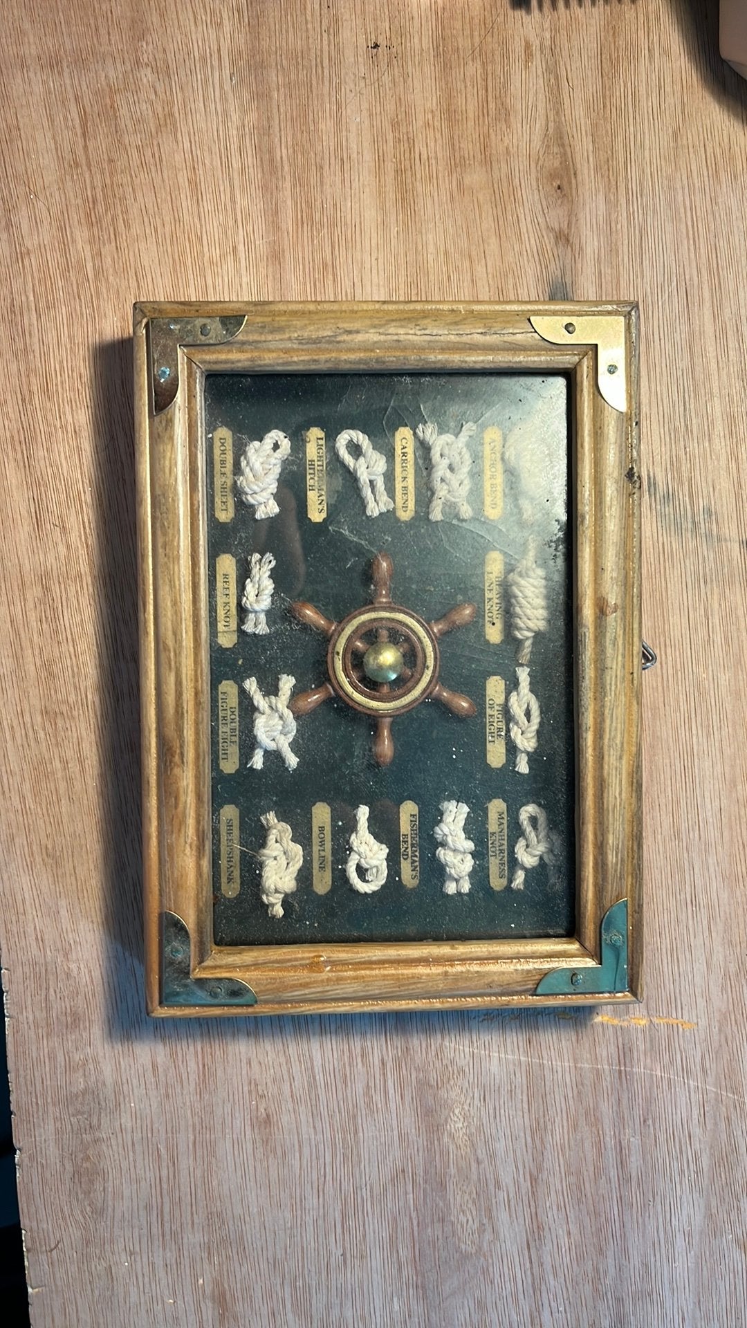 nautisch knopenbord, Antiek en Kunst, Ophalen, Rechthoekig, Minder dan 50 cm
