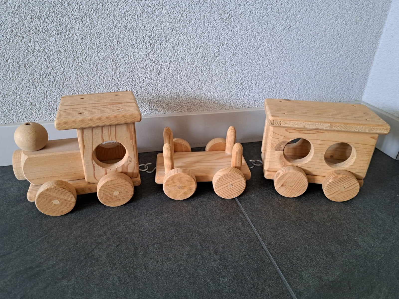 Blank houten trein, Kinderen en Baby's, Speelgoed | Houten speelgoed, Ophalen