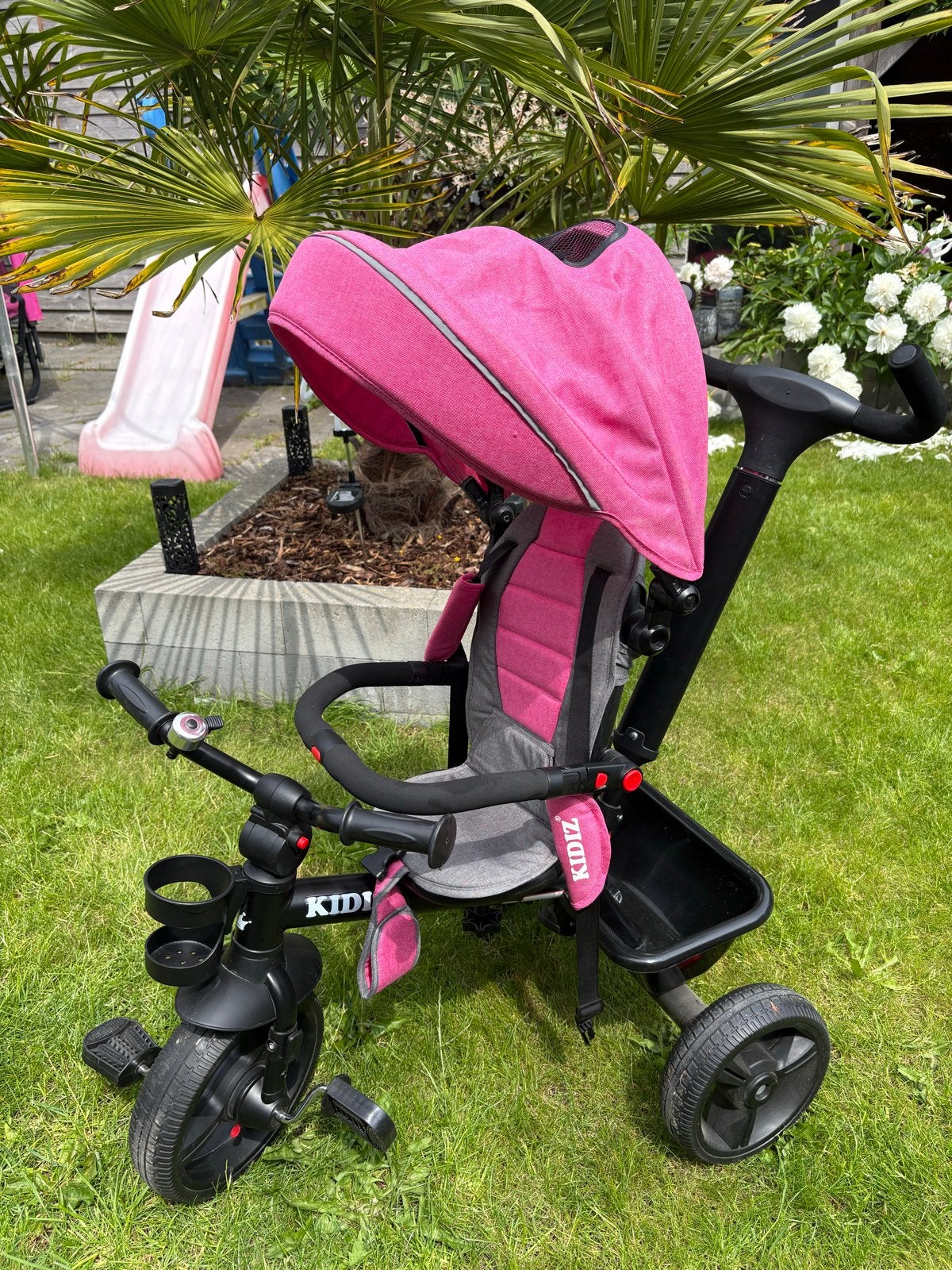 5-in-1 Driewieler Kinderwagen Looprek Roze Kidiz, Ophalen of Verzenden, Zo goed als nieuw, Overige typen