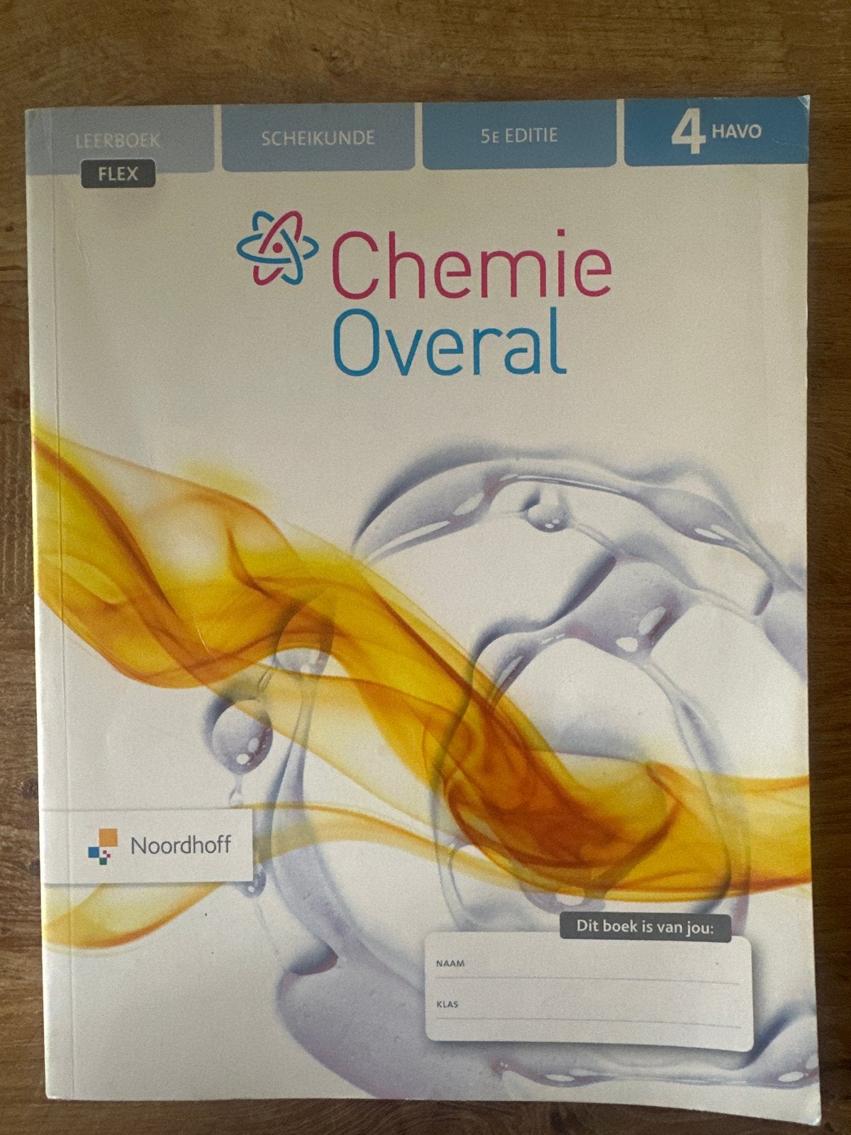 Chemie Overal 4 HAVO Leerboek 5e editie Noordhoff, Ophalen of Verzenden, Nieuw, HAVO, Scheikunde