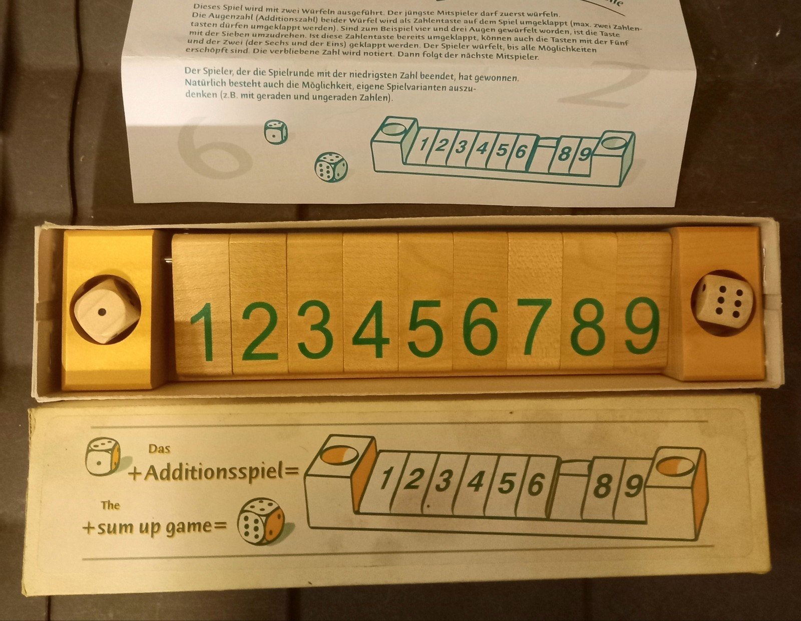 Vintage Optelspel / Deurtjes spel - Compleet met doos, Een of twee spelers, Verzenden, Gebruikt
