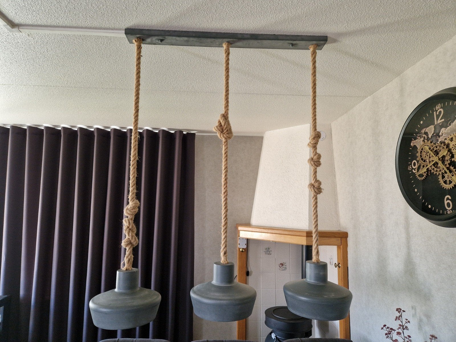 Livin24 Hanglamp betonlook grijs, Ophalen, Zo goed als nieuw