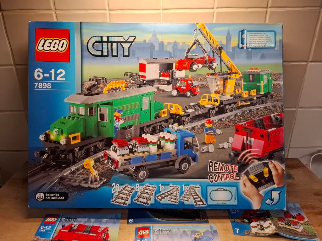 Lego Trein 7898 Cargo Train Deluxe, Ophalen of Verzenden, Zo goed als nieuw
