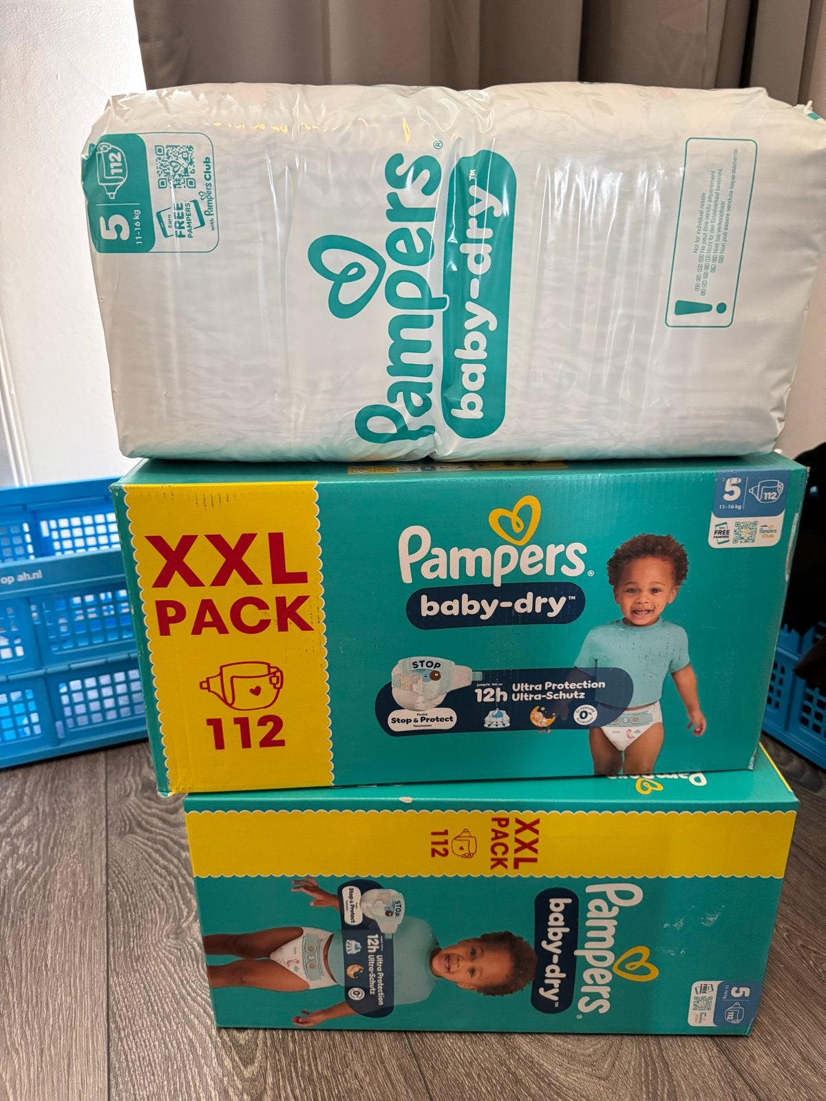 Pampers Baby-Dry Luiers Maat 5 XXL Pack (112 stuks), Ophalen, Nieuw