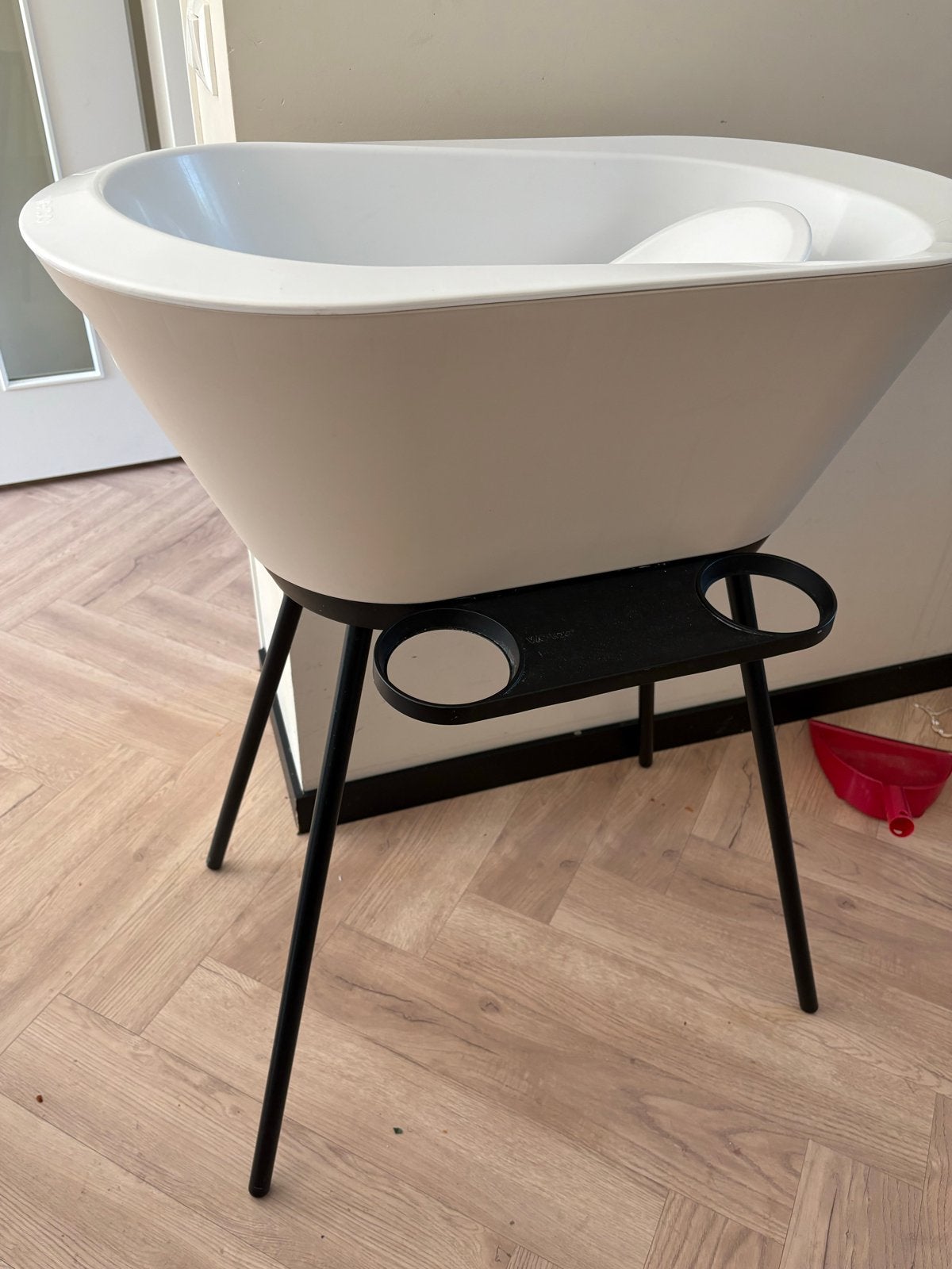 We-too babybadje oatmeal met standaard, Kinderen en Baby's, Badjes en Verzorging, Ophalen, Gebruikt, Badje, Overige merken