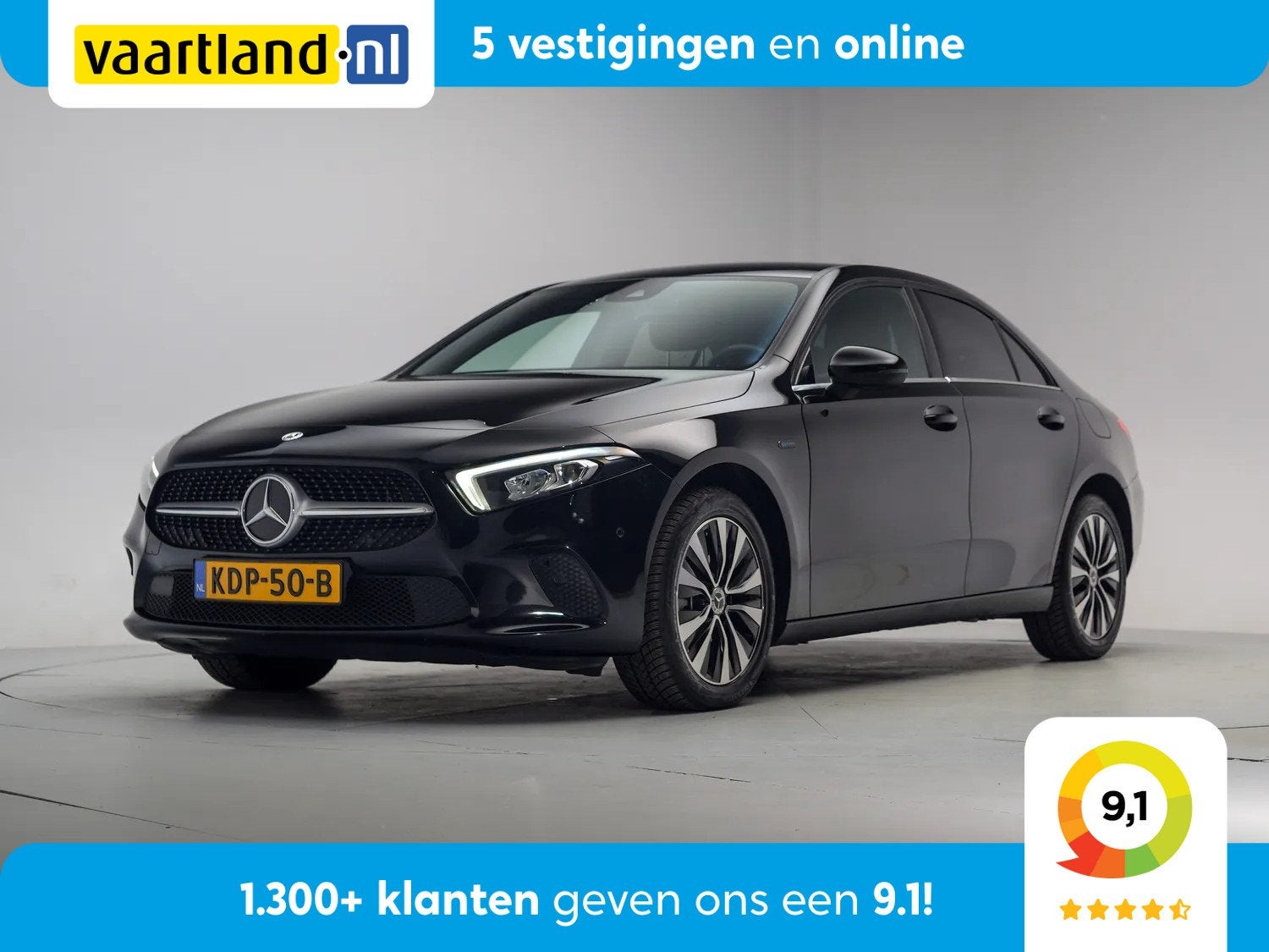 Mercedes-Benz A-Klasse Limousine 250 e Luxury Aut.[ Navi Cam, Auto's, Gebruikt, 4 cilinders, 160 pk, Zwart