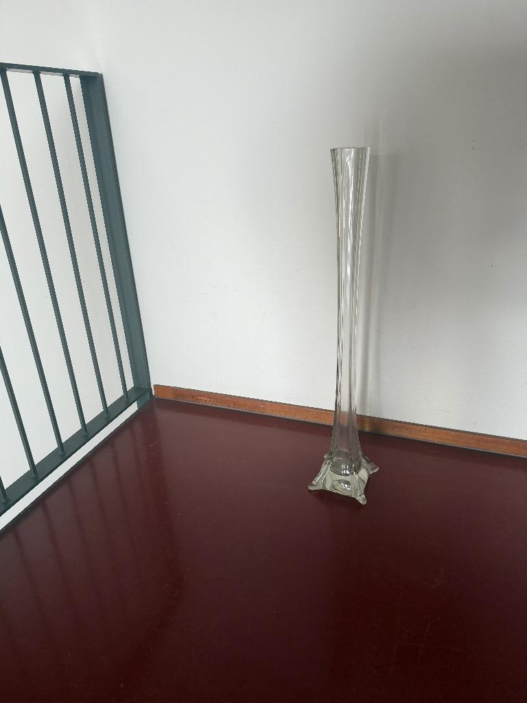 Stevige lange dunne vaas, Ophalen, Overige kleuren, 75 cm of meer, Glas