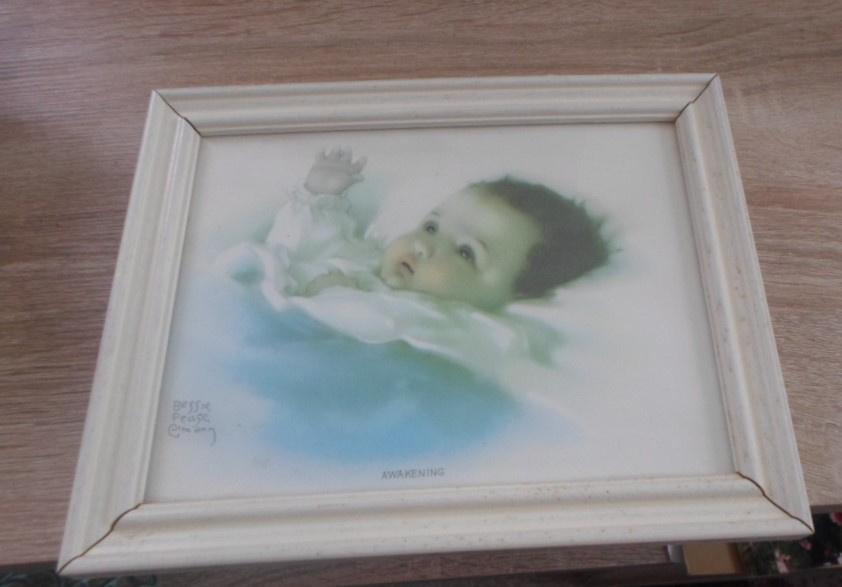 Bessie Pease Gutmann baby  brocant schilderij, Ophalen of Verzenden