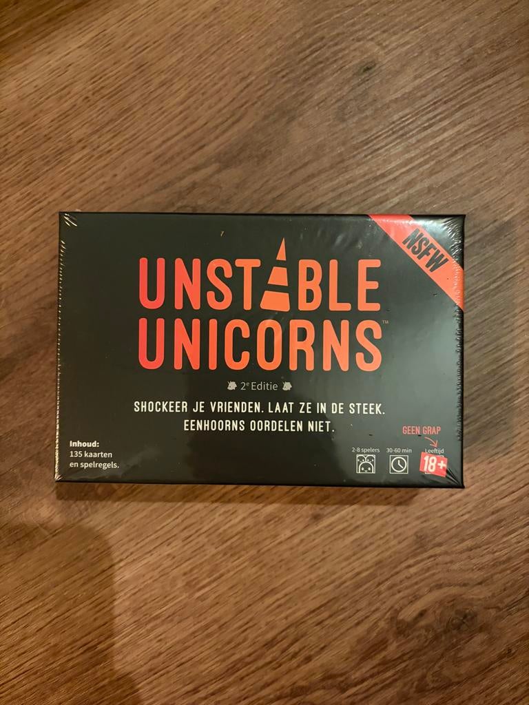 Unstable Unicorns NSFW 2e Editie Kaartspel, Drie of vier spelers, Ophalen of Verzenden, Nieuw