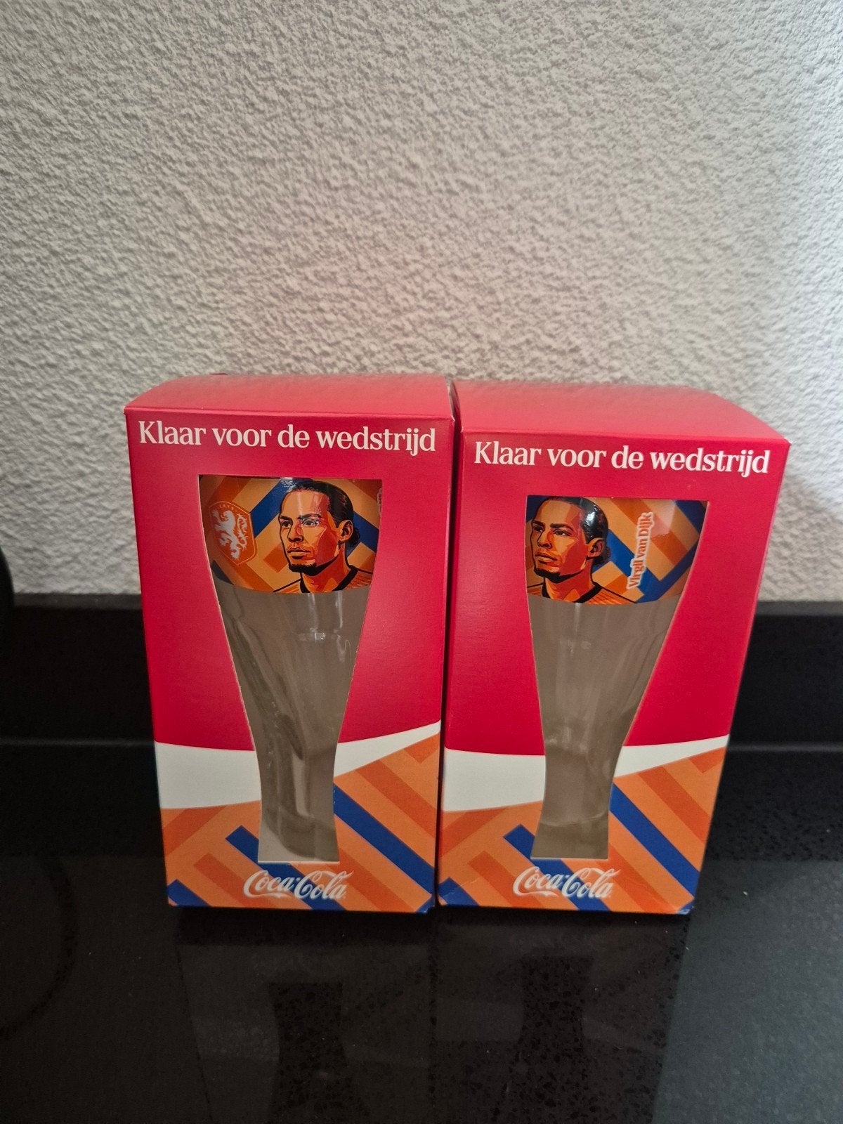 Coca Cola WK glas , Virgil van Dijk, Verzamelen, Ophalen of Verzenden, Frisdrankglas