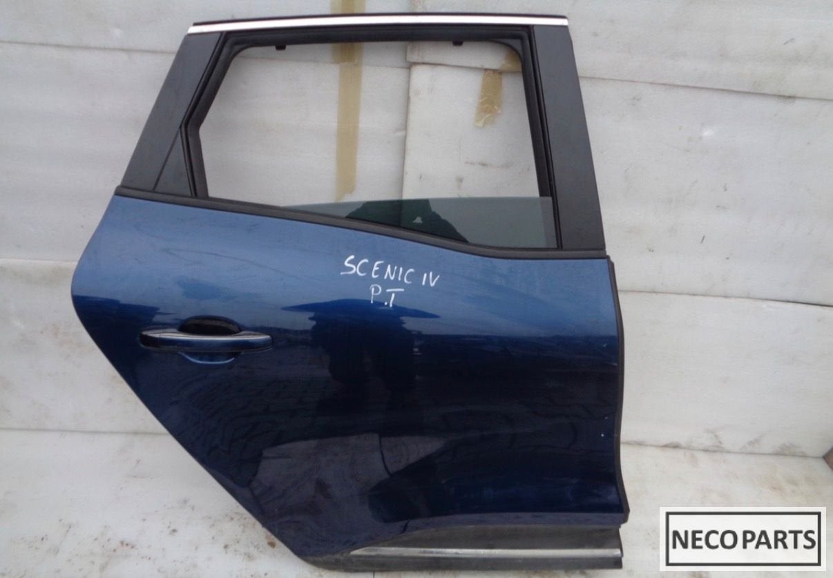 RENAULT SCENIC IV PORTIER DEUR RECHTS ACHTER ALLES LEVERBAAR, Gebruikt, Renault, -, Ophalen of Verzenden