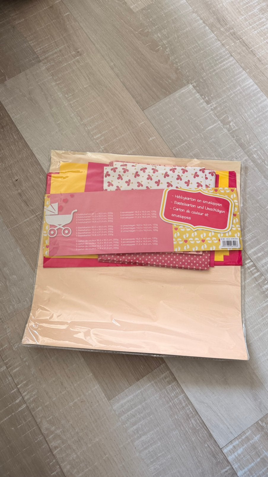 Nieuw Knutselpakket Baby: Hobbykarton & Enveloppen, Overige thema's, Nieuw, Meerkleurig, Ophalen of Verzenden
