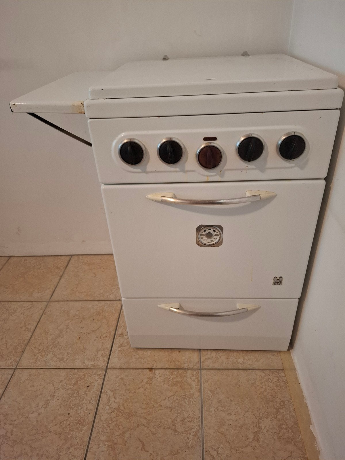 Vintage ETNA gasoven/ fornuis jaren '50/'60 retro, keuken, Witgoed en Apparatuur, Fornuizen, Ophalen, Gebruikt, 4 kookzones, Gas