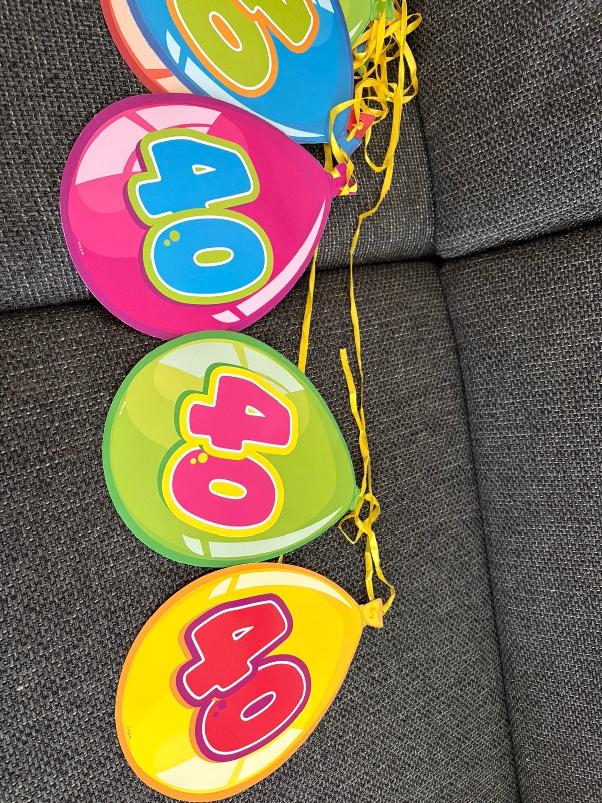 Versiering 40e verjaardag gratis, Hobby en Vrije tijd, Ophalen, Zo goed als nieuw, Versiering, Verjaardag