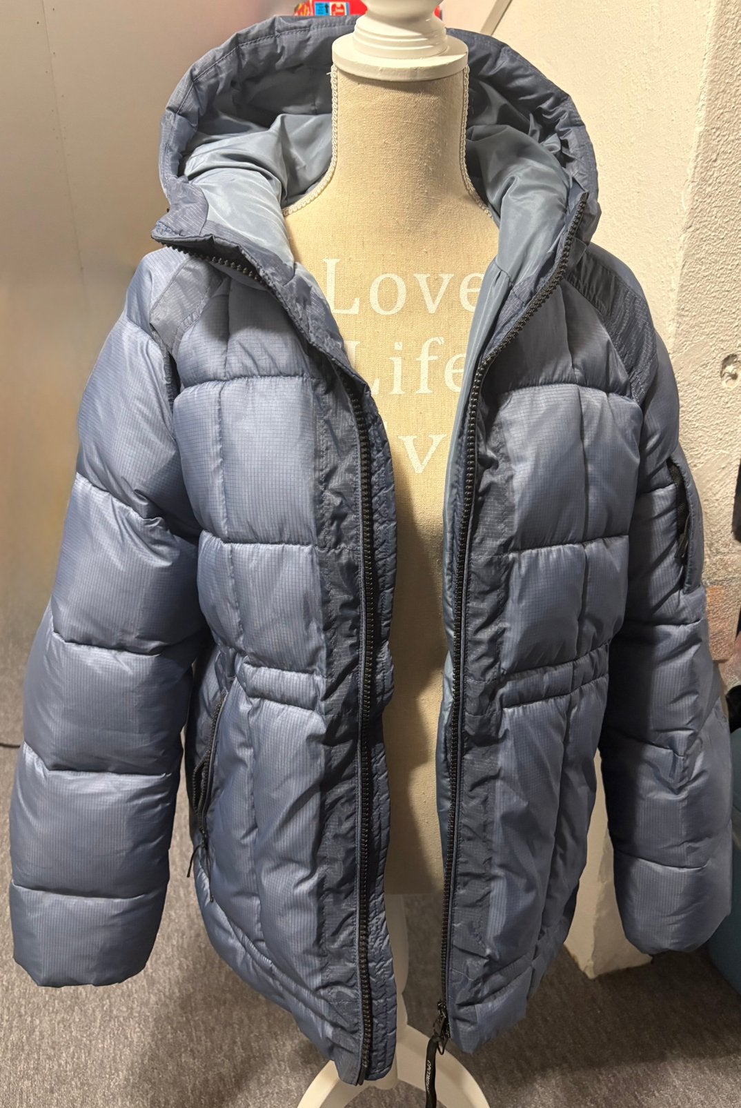 Heren winterjas, Ophalen of Verzenden, Zo goed als nieuw, Blauw