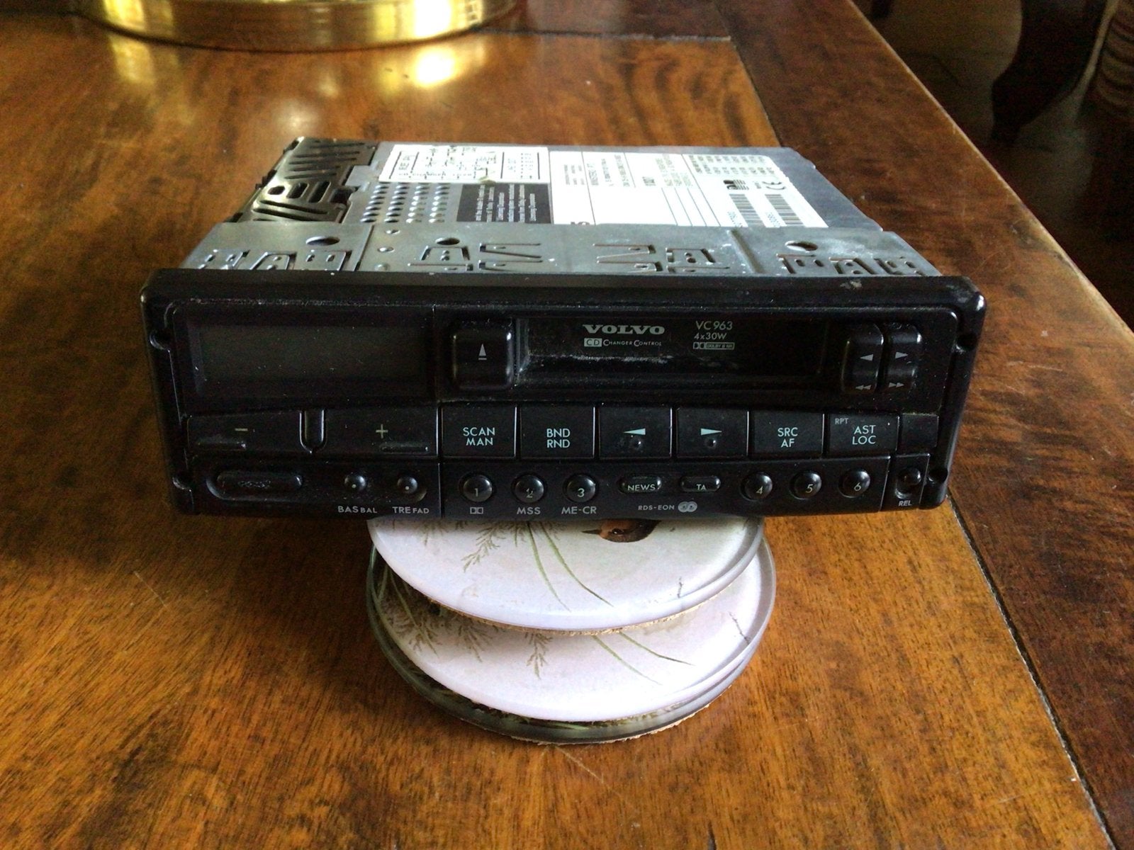 Oude Volvo radio met cassette - Philips, Auto diversen, Autoradio's, Ophalen of Verzenden, Gebruikt