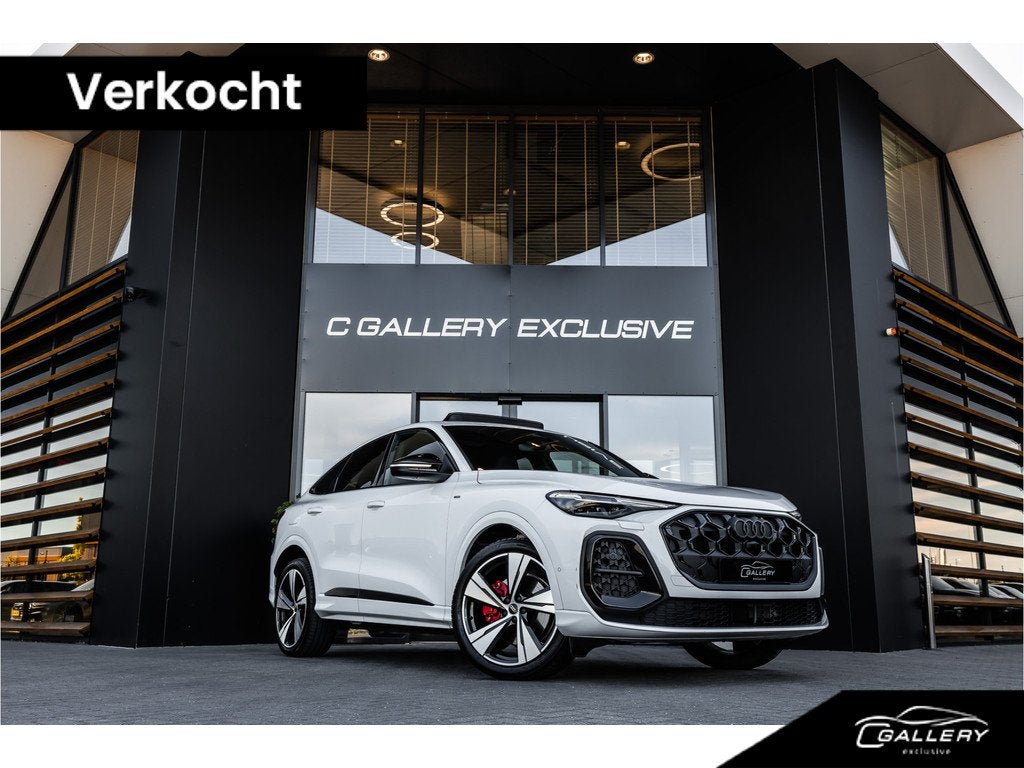 Audi Q5 Sportback 2.0 TFSI e-hybrid quattro S edition - Tech, Auto's, Audi, Automaat, Gebruikt, Zwart, 4 cilinders