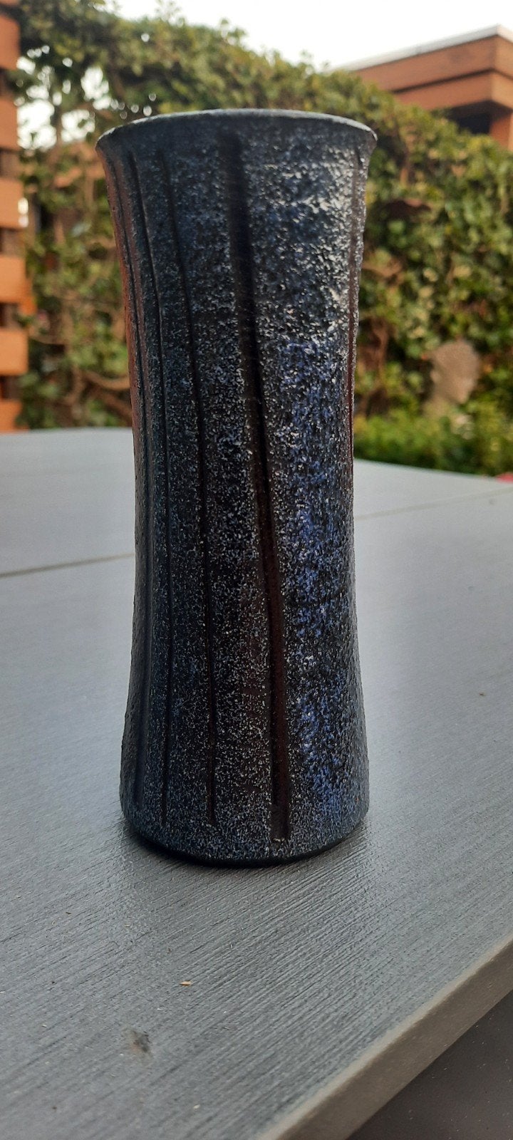 Jaap Dommisse vaasje blauw/zwart, Ophalen of Verzenden