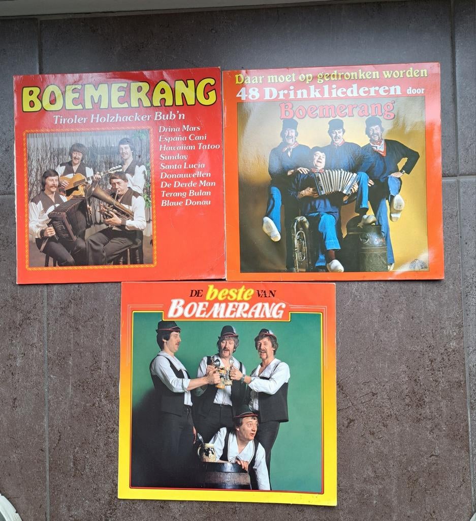 Piraten lp,s (3) Boemerang, Verzenden, Gebruikt, 12 inch, Levenslied of Smartlap