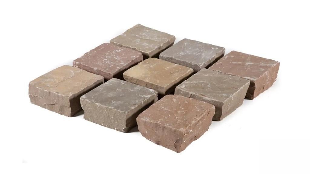 Kinderkoppen-Kasseien  Kandla Mix 14x14 en 20x14x5-7cm, Doe-het-zelf en Verbouw, Tegels, 60 cm of meer, Keramiek, Nieuw, 10 m² of meer