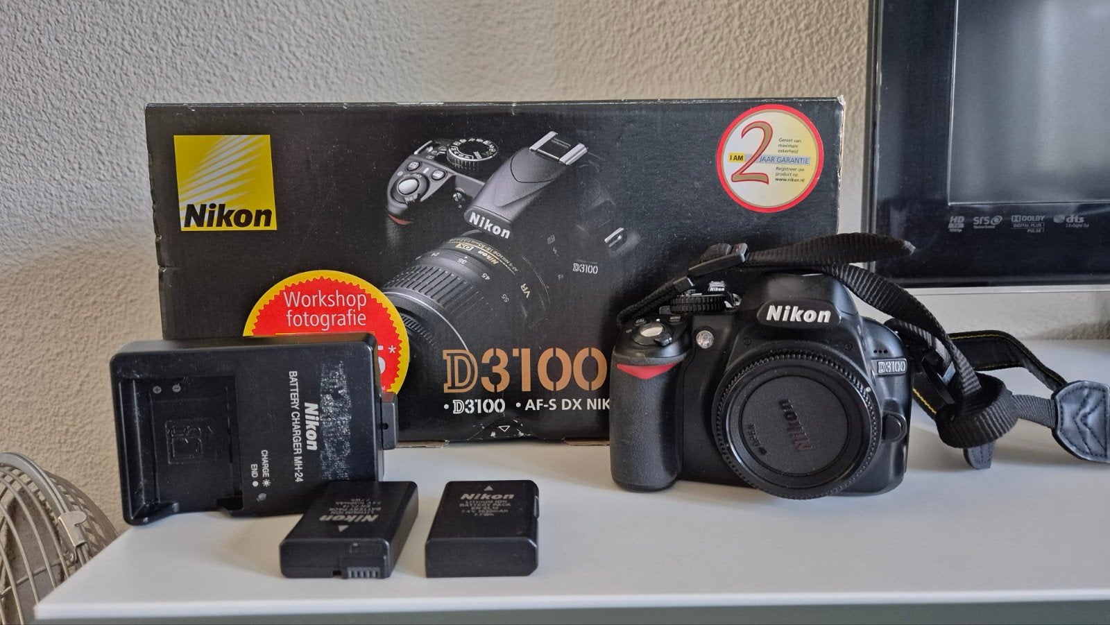 Nikon D3100 body., Audio, Tv en Foto, Fotocamera's Digitaal, Ophalen of Verzenden, Zo goed als nieuw, Nikon, 8 keer of meer