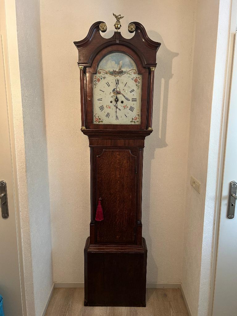 Engels staand horloge 19de eeuw, Antiek en Kunst, Ophalen