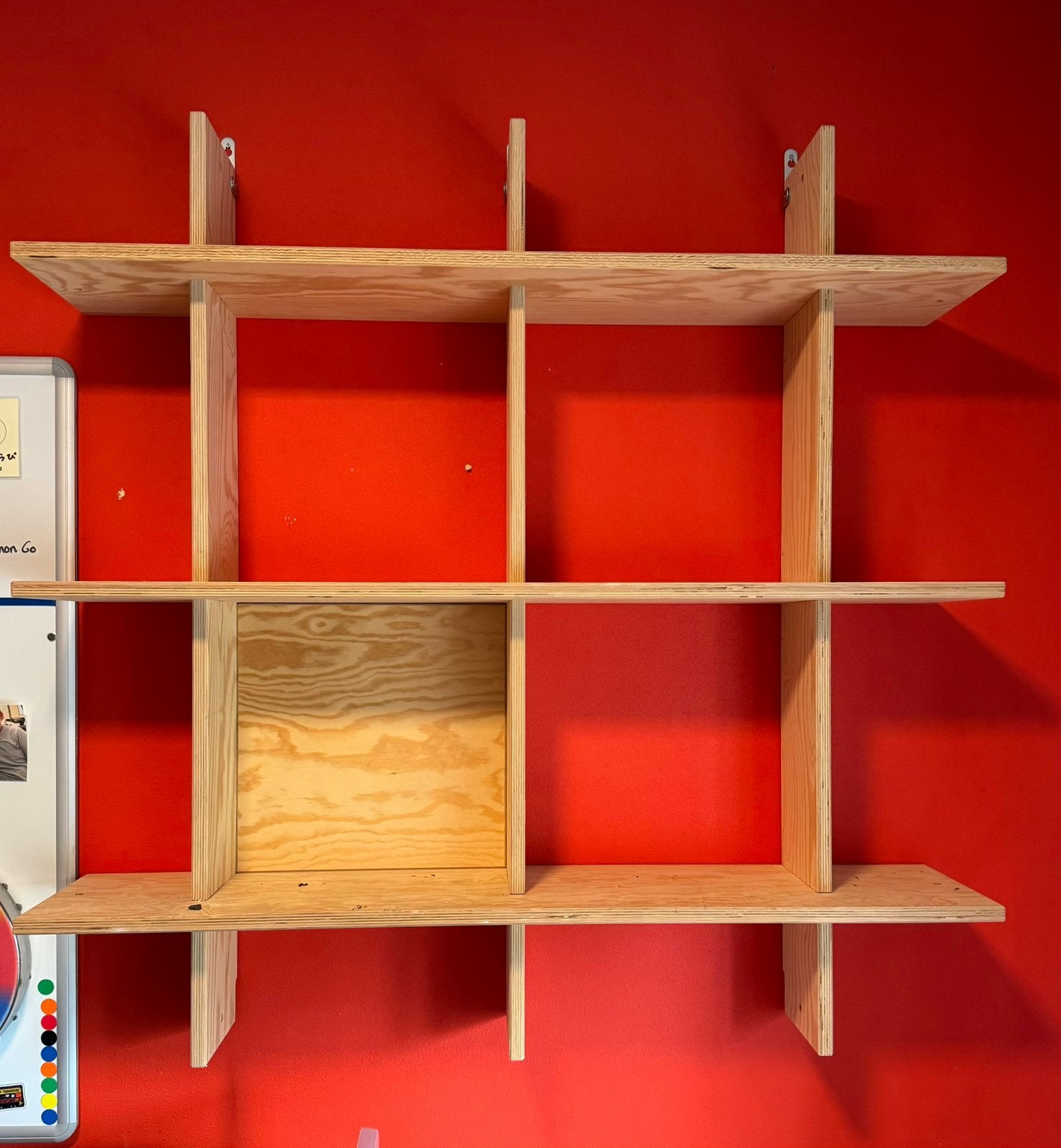 Industriell Ikea wandkast/boekenkast ism Piet Hein Eek, Ophalen, 100 tot 150 cm, 100 tot 150 cm, Zo goed als nieuw