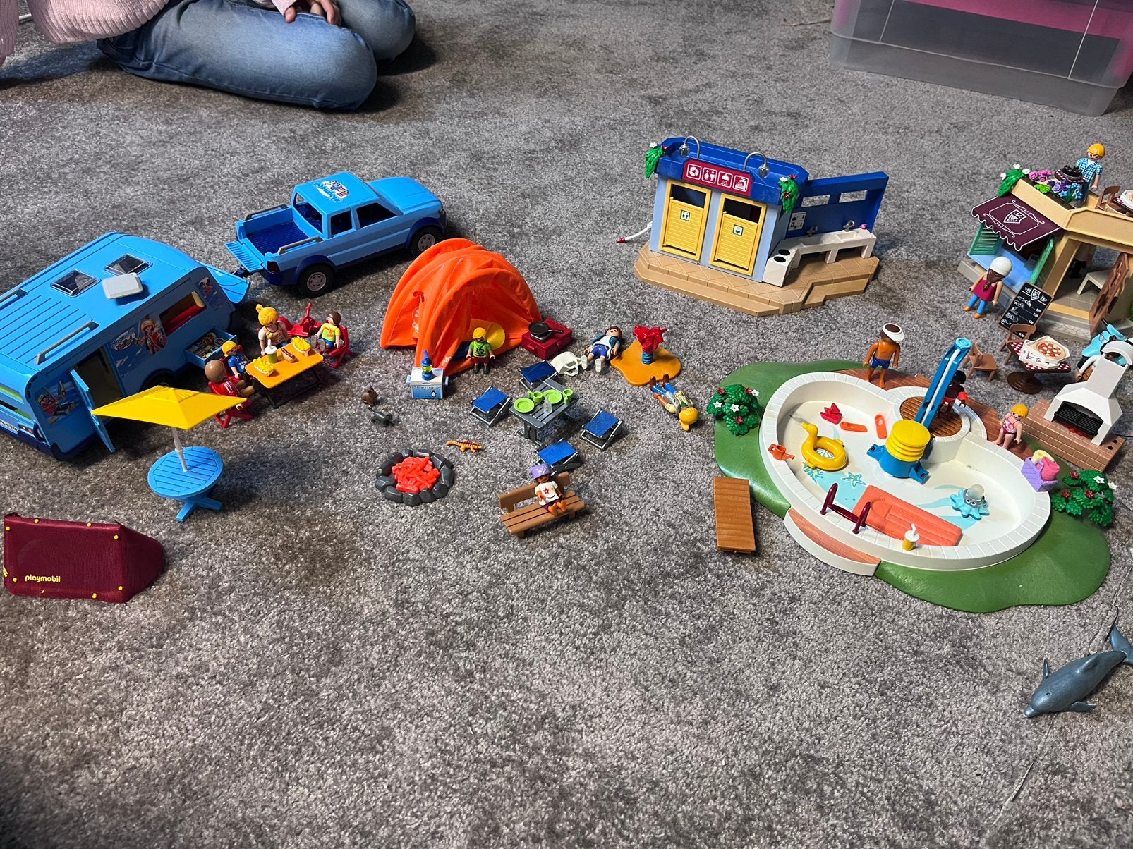 Campingset Playmobil, Ophalen of Verzenden, Zo goed als nieuw
