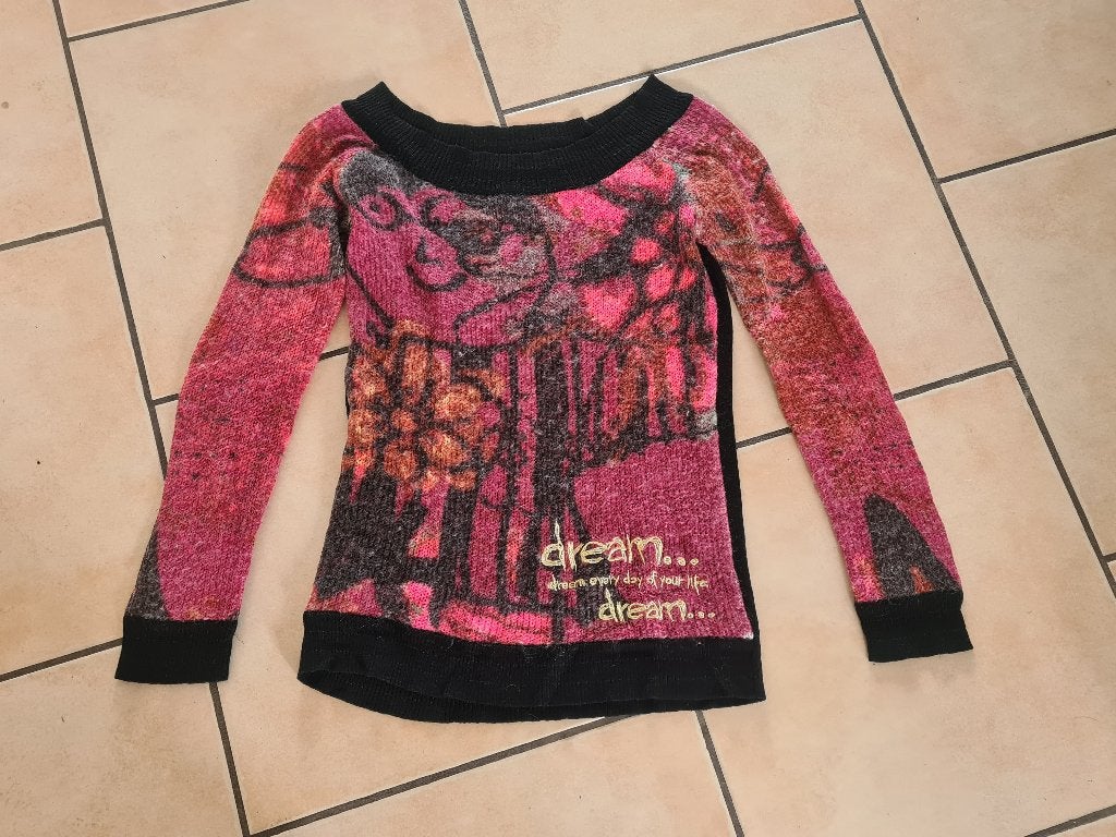 Een leuke dunne trui van Desigual maat M, Maat 38/40 (M), Meerkleurig, Ophalen of Verzenden, Zo goed als nieuw