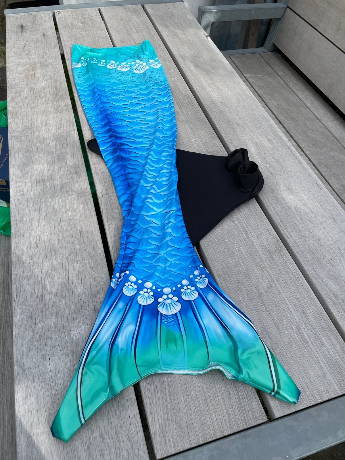 Luxe zeemeerminstaart merk Monofun met monovin maat 12, Jongen of Meisje, Ophalen of Verzenden, Zo goed als nieuw, Zwem-accessoire