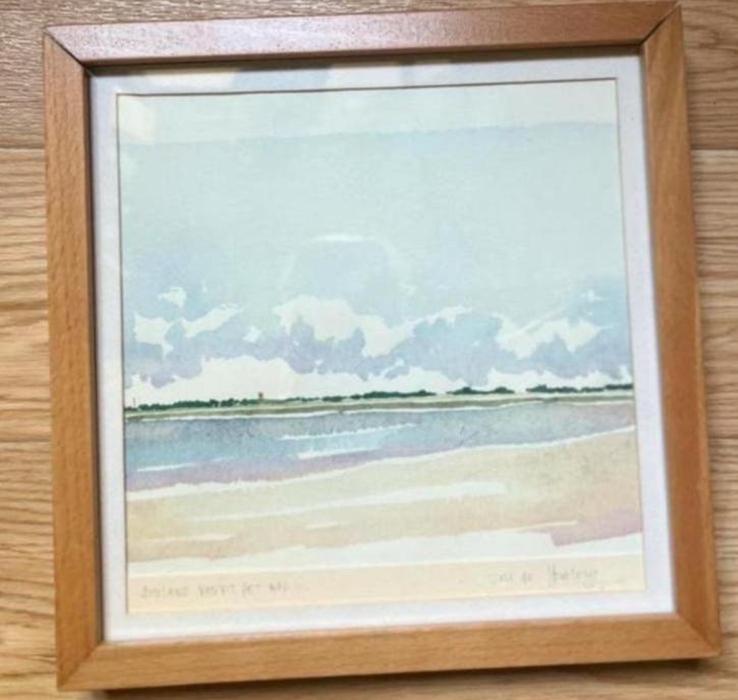 Ameland van uit het wad …Gesigneerd, Ophalen of Verzenden