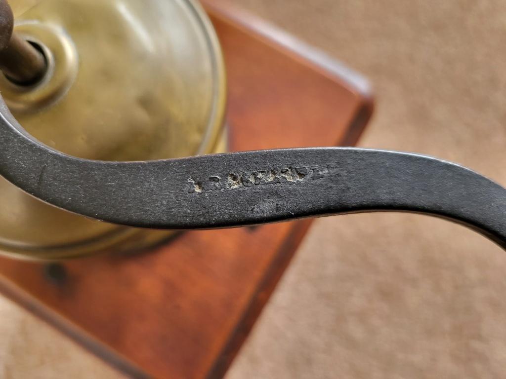 Franse houten schoot-koffiemolen antiek - jaren 1900/1930, Ophalen