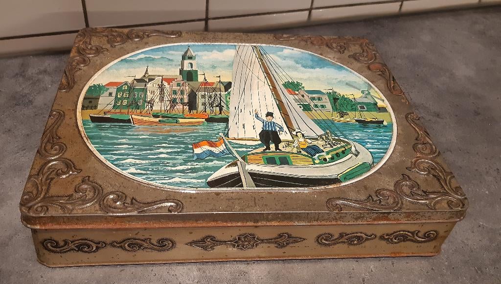 Patria koekblik, Verzamelen, Blikken, Ophalen of Verzenden, Gebruikt, Koek(jes), Overige merken