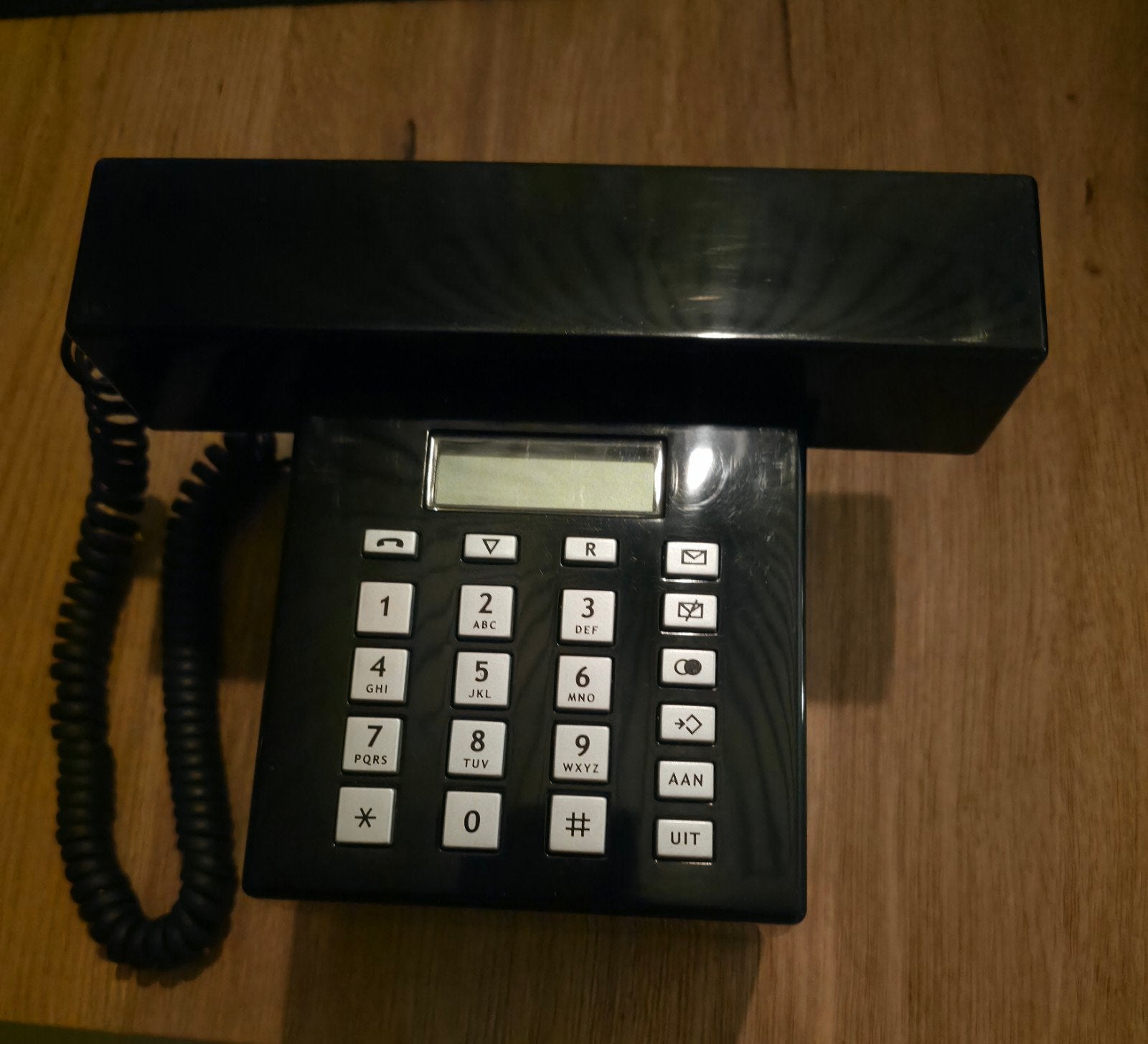 Vintage Primafona Jan des Bouvrie Telefoon Zwart, Ophalen of Verzenden