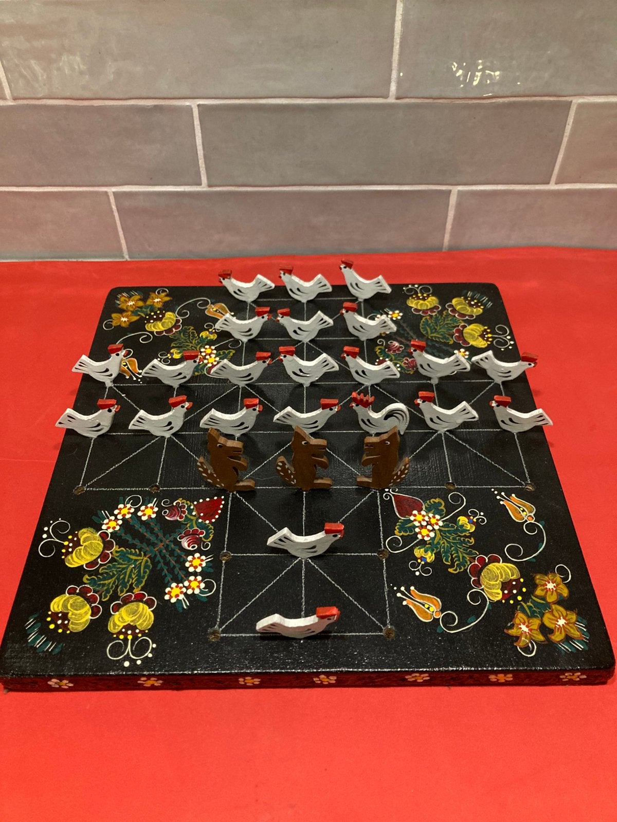 Vintage gezelschapsspel vis en de kip (280125c), Ophalen of Verzenden