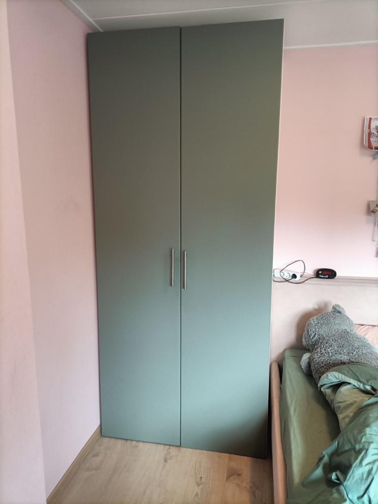 Ikea PAX Reinsvoll grijsgroene kastdeuren, Huis en Inrichting, Kasten | Kledingkasten, Ophalen, Met deur(en), 200 cm of meer, 50 tot 100 cm