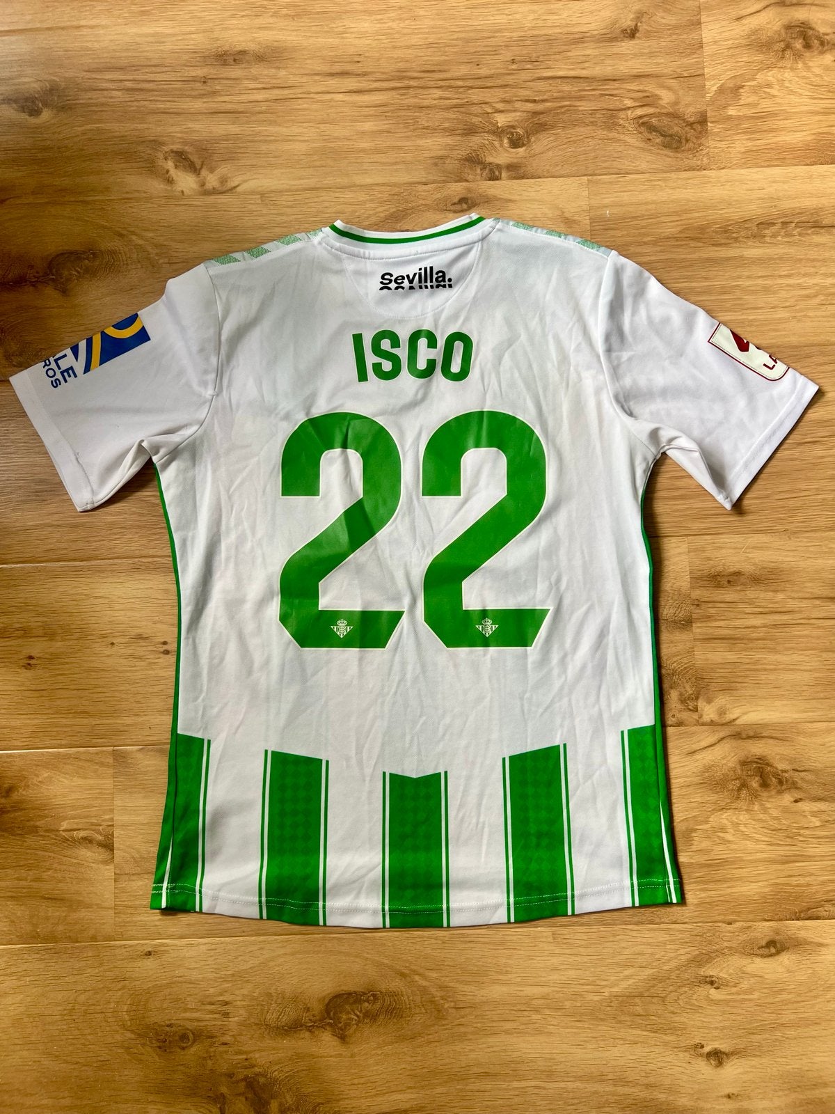 Real Betis Isco 22 Thuisshirt Maat S, Ophalen of Verzenden, Zo goed als nieuw, Maat 46 (S) of kleiner, Wit