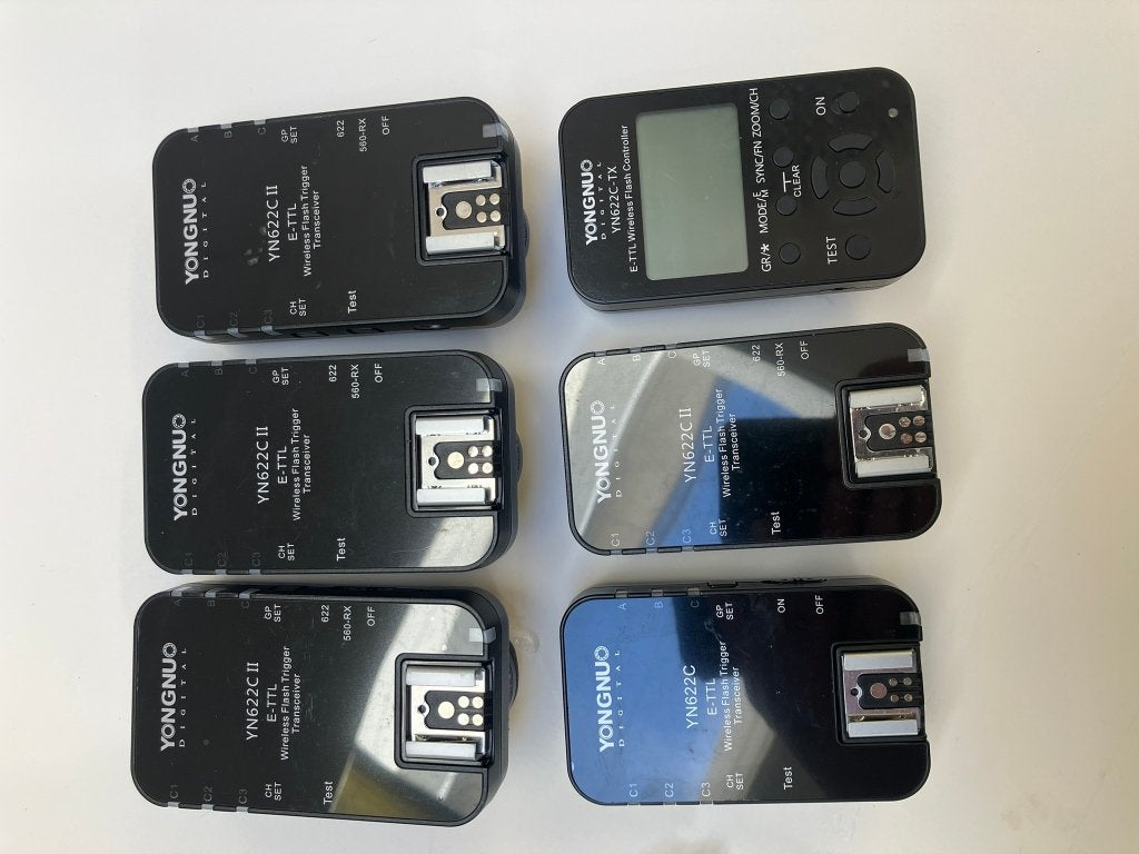 Wireless flash controller + triggers, Ophalen, Canon, Yongnuo, Zo goed als nieuw