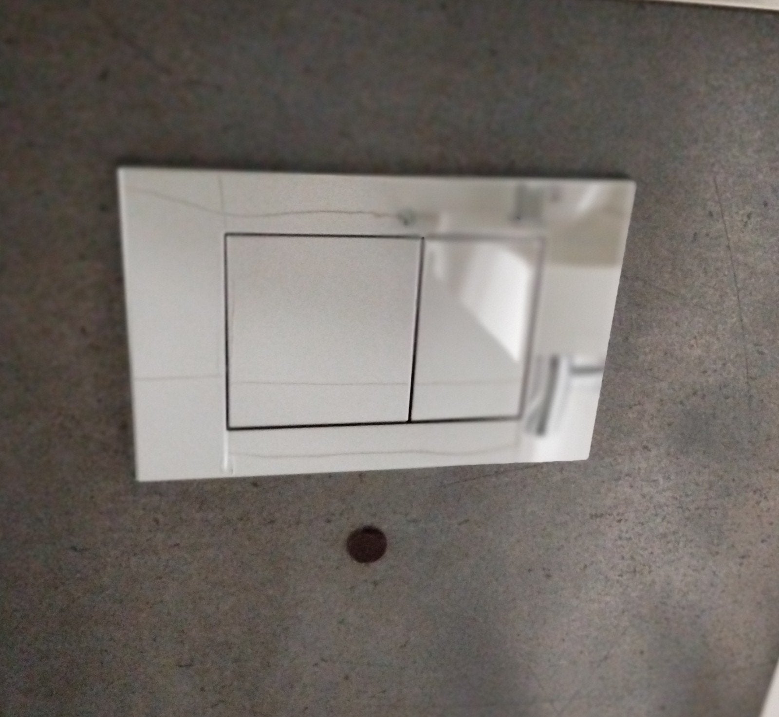 Geberit Dual Flush Drukplaat, Ophalen, Zo goed als nieuw, Chroom, Toilet