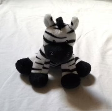 Zebra knuffel, Ophalen of Verzenden, Zo goed als nieuw, Overige typen, Klein (minder dan 20 cm)