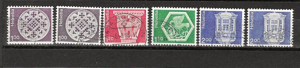 Zwitserland 1035-1038 v,w, Ophalen of Verzenden, Gestempeld