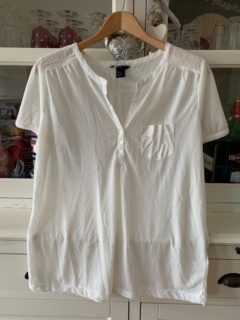 blouse - creme - maat M - Nieuw!, Maat 38/40 (M), H&M, Wit, Nieuw