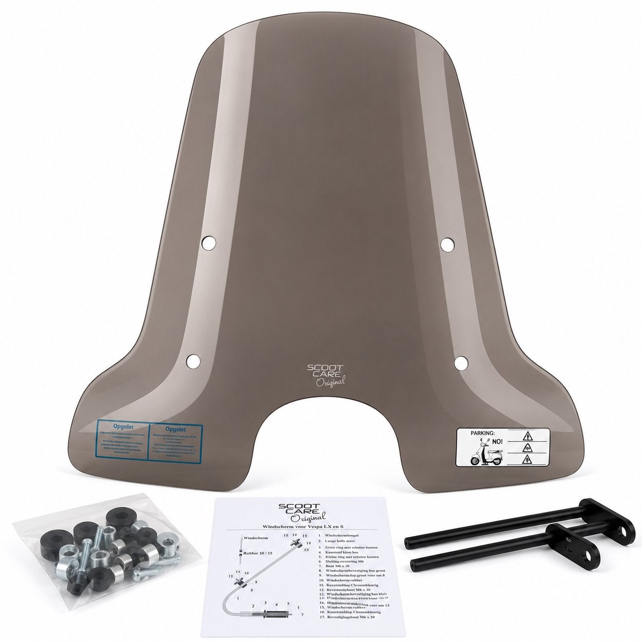 Scoot Care Original Windscherm Vespa LX / S Smoke 72 cm, Verzenden, ., ., .